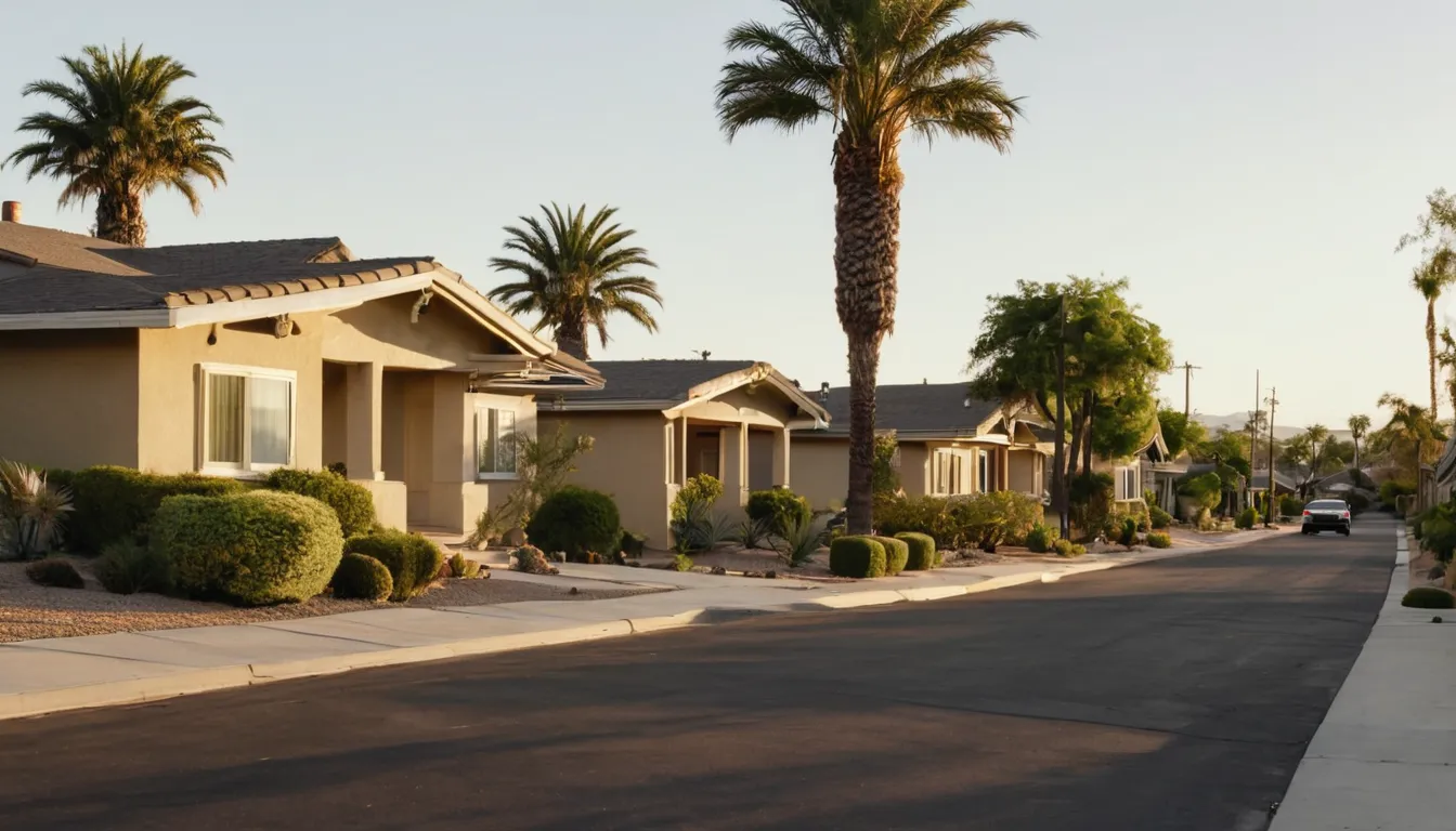 Typical neighborhood of 1950s to 1980s tract homes near Calabasas
